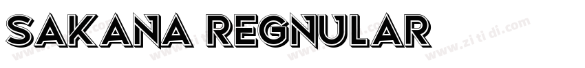 Sakana Regnular字体转换